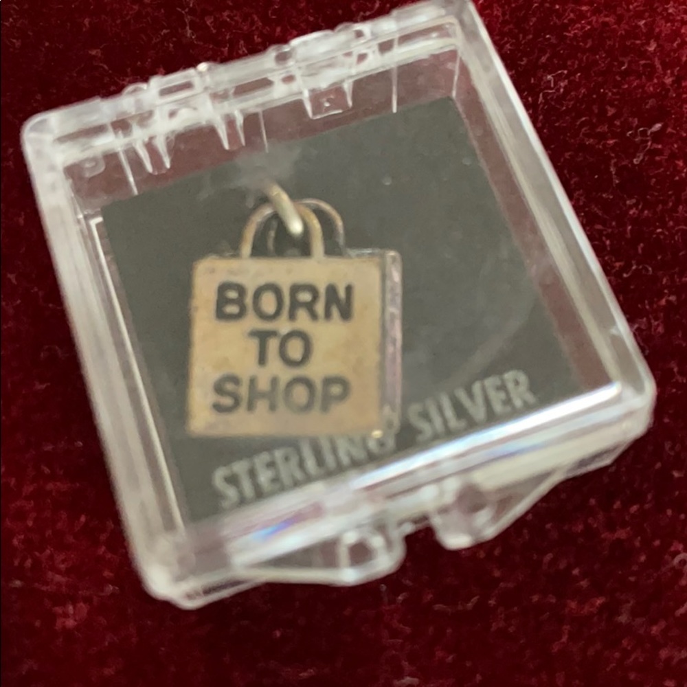 Born to Shop charm